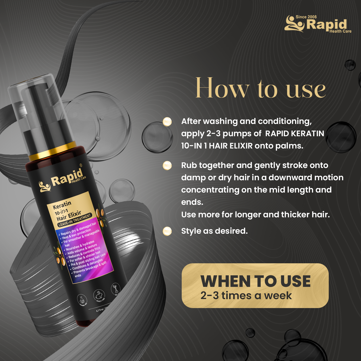 Rapid Keratin 10 in 1 Hair Elixir